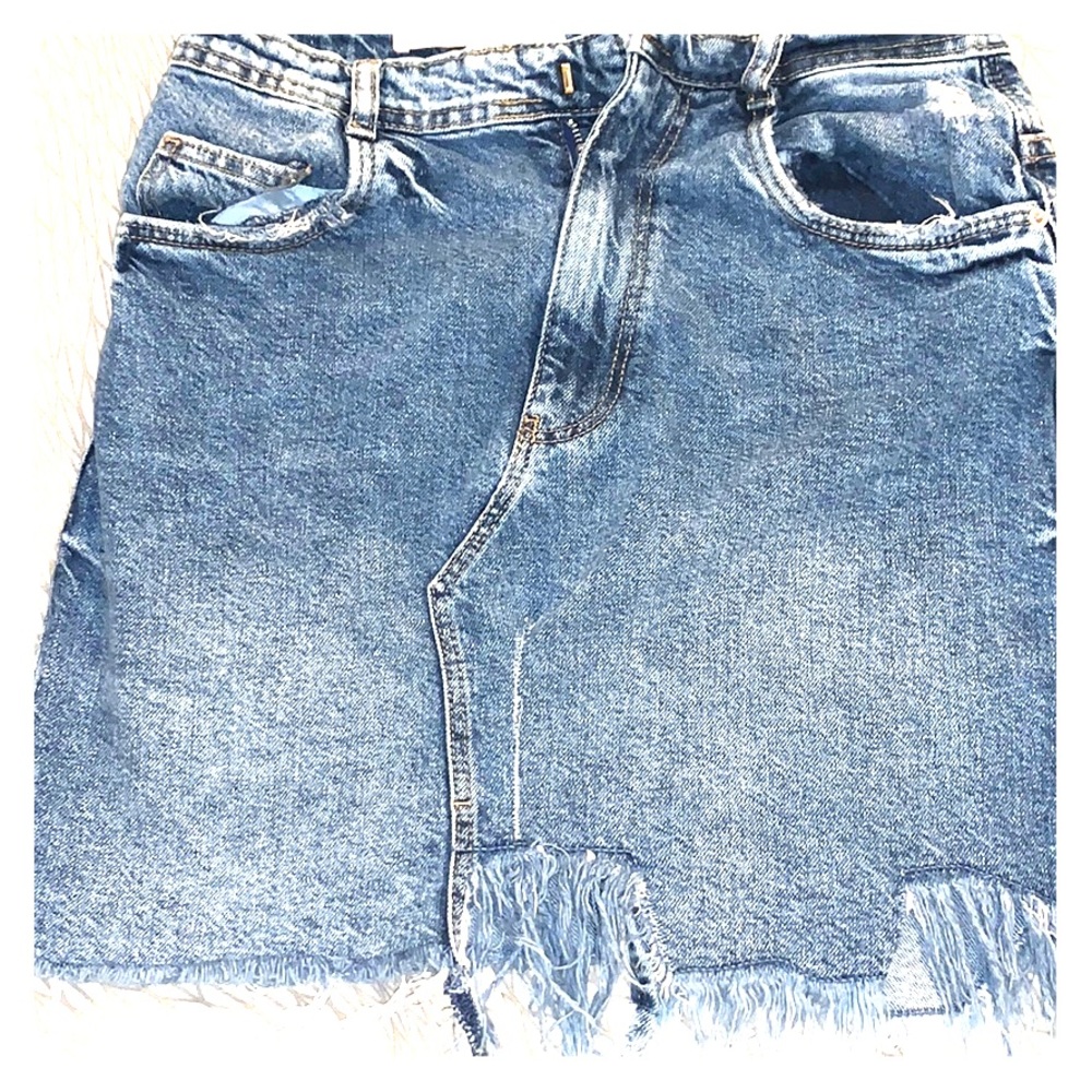 Zara jeans skirt👌✨💕